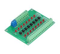 Dioche Optoacoplador Hw-309 4 Módulo de Aislamiento óptico 24V a 5V Placa Convertidora de Señal PLC Optoacoplador de 8 Canales - Aislador Duradero de Alta Frecuencia 20KHZ para Conversión de Señal y