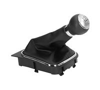 Dioche Palanca de Cambios Manual Perilla de de 5 Velocidades Kit de Polaina de Palanca de Cambios Manual - Partes del Cuerpo Automotriz de Cuero de PU para una Fácil Instalación y un Control Cómodo