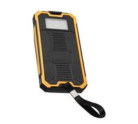 Dioche Paquete de Batería de Energía Portátil 20000mAh Carga Rápida Doble USB Power Bank Case DIY Kit Amarillo - Banco de Energía Solar para Uso en Exteriores (Yellow)