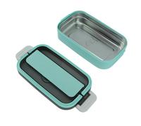 Dioche para Adultos de Acero Inoxidable 304, de una Sola Capa, Apta para Microondas, Portátil, Dividida, Adecuada para Estudiantes y Trabajadores de Oficina, Color Blanco (verde menta)