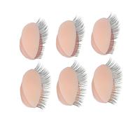 Dioche para Practicar Pares de Pestañas Párpados de Silicona de Repuesto para Cabeza de maniquí - Párpados Extraíbles con Pestañas Realistas - Perfecto para Práctica de Extensión de y Herramientas
