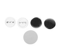 Dioche Parts Pin Iron 500 Uds. Piezas de Insignia de Botón para Fabricante de Pines de 44mm, Cubierta de Hierro, Juego de Insignias en Blanco, Ropa Personalizada, Decoración del Hogar