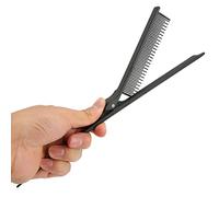 Dioche Peine de persecución para cola de rata, pinza de sujeción, peine profesional, herramienta de peluquería negra, resaltado ergonómico con abrazadera segura/soporte, material ABS duradero y tamaño