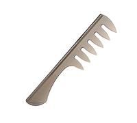 Dioche Peine para el Cabello con Aceite, Peine de Bolsillo Antiestático con Dientes Redondos Portátiles para Peinar la Barba y Arreglar el Cabello, Negro y Marrón, 6,2x1,7 Pulgadas (BLACK)