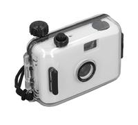 Dioche Película Barata de 35 Mm Cámara de Película Reutilizable de 35 Mm con Estuche - para Aventuras de Snorkel y Fotografía - Lente F/9 de 28, Velocidad de Obturación/100 S (Blanco Negro)