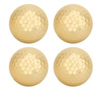 Dioche Pelotas- Pelotas Brillantes Pelota de Portátil de Doble Capa Chapada en Oro de 4 Piezas - Alta Visibilidad, Rendimiento Duradero, Diseño Liviano - Accesorio Practicar