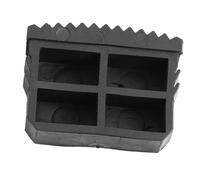 Dioche Pies de Escalera de Repuesto Antideslizantes de Goma de Primera Calidad, 20 X 60, 2 Suelas Acolchadas para Escaleras de Aluminio, Diseño de Agarre Seguro, Se Adapta a 57 X 21 Mm