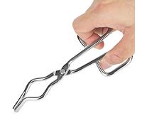 Dioche Pinzas para Crisol de Horno, Pinzas para Crisol de Acero Inoxidable, Soporte para Vaso de Precipitados, Resistentes de 11,81 Pulgadas con Agarre Antideslizante, Remache de Clase Aeronáutica