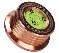 Dioche PlayRecord Estabilizador de Peso Abrazadera de Disco Giratorio de Aluminio con Nivelación de Burbujas para Tocadiscos, Calidad de Sonido Superior, Compatibilidad Universal, Aluminio