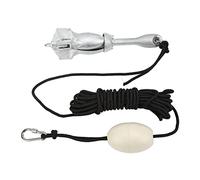 Dioche Púa Portátil Marina Plegable de 3,5 Libras con Kit de Cuerda de 25 Pies - Marina Portátil para Veleros, Kayaks, Canoas y Embarcaciones Pequeñas