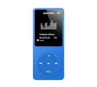 Dioche Reproductor MP3 de 64 GB con Pantalla de 1,8" - Reproductor de Música Portátil con Radio FM, Altavoz Incorporado, Grabación de Voz, Niños y Adultos (Azul Claro)