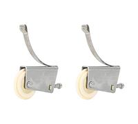 Dioche Rodillo para Puerta Corredera de Acero Inoxidable, Polea para Ventana, 2 Juegos, Rueda de Leva con Núcleo de Cobre Resistente Al Agua con Funcionamiento Suave para Gabinetes, Cocinas y Baños