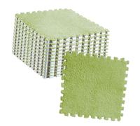 Dioche Rompecabezas Suave para Niños 10 Uds. Azulejos de Alfombra de Piso de Rompecabezas de Espuma de Felpa |Alfombra Entrelazada |Antideslizante y Cortable |para Habitaciones Infantiles |30x30cm