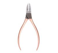 Dioche Selector de Decoración de Uñas de Oro Rosa, Tijeras para Quitar Diamantes de Imitación para Quitar la Decoración de Uñas sin Esfuerzo, Uso Profesional y Doméstico, 1 Unidad