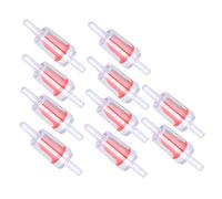 Dioche Stop Fish Acuario Válvula de Retención Unidireccional de 10 Piezas - Válvula de Parada de PP de para Acuarios, Alimentos y Bebidas y Aplicaciones - Tamaño de 4 Mm (4mm Rojo)