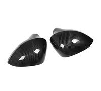 Dioche Tapa de la Cubierta del Espejo, 2 Piezas Tapa del Espejo Retrovisor 1P0857537 Reemplazo de la del Retrovisor Lateral Exterior Izquierdo y Derecho a Prueba de Polvo para Seat Negro Brillante