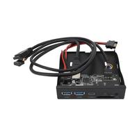 Dioche Tarjeta 3,2 GEN1 USB3.2 GEN1 Tipo C, Panel de Unidad de Disquete, 5Gbps, Plug and Play, Panel Frontal de 3,5 Pulgadas, Concentrador USB para XP/7/8/10/11/2003 y