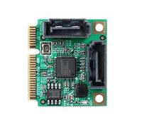 Dioche Tarjeta Adaptadora Mini PCI-E a de 2 Puertos - Transmisión de Alta Velocidad de 6 Gbps - Amplia Compatibilidad para Sus Sistemas Informáticos