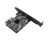 Dioche Tarjeta de Expansión PCI Express USB 3,2 de 2 Puertos GEN2, Doble Tipo C, Transferencia de Datos de 10Gbps para PC de Escritorio, Compatible con