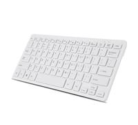 Dioche Teclado con Cable Pequeño, Teclado Pequeño Teclado con Cable Mini USB Ultradelgado con Teclados de 78 Teclas Teclado con Cable para Computadora de Escritorio PC Portátil (White)