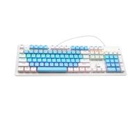 Dioche Teclado Mecánico para Juegos con Cable de 104 Teclas | Retroiluminación Arcoíris RGB | Interruptores Azul/Rojo/marrón | Anti-Fantasma | Diseño Ergonómico | Compatible con y Mac (Interruptor