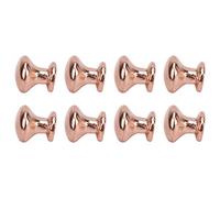 Dioche Tirador de Cabeza Redonda en Miniatura a Escala 1:12, 8 Piezas de Metal, Estilo Simple, Manija de Puerta de Casa de Muñecas, Perillas para Gabinetes, Cajones, Joyeros, Armarios (Bronce