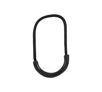 Dioche Tirador de Cremallera Osprey Zip Pull Plastic 10Pcs Plástico Negro Edc Smile Style Zipper Pulls Cuerda para Bolsa de Ropa Sories