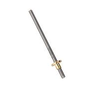 Dioche Tornillo Stepper Ender 5 Tornillo Tornillo Acero Inoxidable Tuerca Latón T8 8Mm Trapezoidal Acero Inoxidable Varilla Roscada Tornillo Tuerca de Latón para Impresora 3D 500Mm (150 mm)
