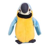 Dioche Toy Plush Toy Juguete de Loro de Peluche Eléctrico Lindo de Dibujos Animados: Aprende a Hablar, Sacudir la Cabeza, Cantar, Juguete Educativo Colorido para Niños (Blue)