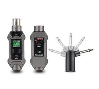 Dioche Transmisor XLR Inalámbrico Inalámbrico de Transmisor y Receptor XLR Alcance de 164 Pies/Baja Latencia/Compatible con Micrófonos Dinámicos y de Condensador/Recargable/Transforma el Micrófono