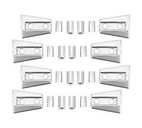 Dioche Trim Protector 24 Unids/set Cubierta de Bisagra de Puerta Embellecedor Plateado para JK 2007-2017 - ABS, Alta Confiabilidad, Acabado Brillante