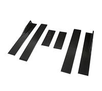Dioche Universal 2,2 M Extensiones de Faldón Lateral de Coche Divisores Basculantes Labios Difusores para MK5 MK6 MK7 RS ST (Black)