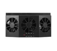 Dioche Ventana de Automóvil AC Ventilador Portátil para Automóvil con Energía Solar: Ventilador de Enfriamiento de Aire para con Eliminación Rápida de Olores y Funcionamiento Silencioso para una