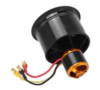 Dioche Ventilador con Conductos con QXMotor Juego de Ventilador con Conductos EDF de 50 Mm y 12 Aspas con Motor sin Escobillas QF2611-4600KV para Rendimiento de Aviones RC de Alta Velocidad (CCW)
