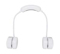 Dioche Ventilador de Cuello Delgado Ventilador de Cuello Portátil, Recargable, 3 Velocidades, Adecuado para Viajes Al Aire Libre, Uso en la Oficina de Verano, Diseño Silencioso, negro. (WHITE)