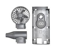 Dioche Ventilador Turbo Violento de Alta Velocidad para Exteriores - Banco de Energía Portátil Multifuncional con Ajuste de Velocidad Infinito e Iluminación Integrada - Solución de Enfriamiento (2
