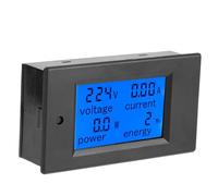 Dioche Voltímetro de CA Potencia LCD Digital Voltaje CA Corriente Energía Medidor de Energía 20A AC80-260V Pantalla Multifunción con Función de Alarma Retroiluminada