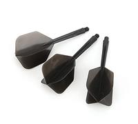 Dioche Women One Piece 3 Piezas de Ejes y Vuelos Transparentes Integrados, Forma estándar: Rotura, en ángulo de 90 Grados, Compatible con Rosca 2BA, Material ABS (Black)