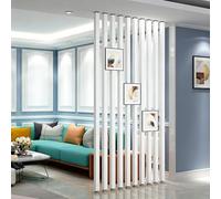 Diodceraic 10 Piezas de Separador de Pared, Pantalla Independiente, Panel Divisor de Piso a Techo para separación, particiones Personalizables(White,43.3in)