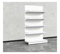 Diodceraic Estantería góndola para supermercado, Expositor de Metal Resistente con Altura Ajustable para Tiendas minoristas, Tiendas de conveniencia y hogar(H160cm-White,L70cm(Sub Shelf))