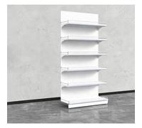 Diodceraic Estantería góndola para supermercado, Expositor de Metal Resistente con Altura Ajustable para Tiendas minoristas, Tiendas de conveniencia y hogar(H190cm-White,L90cm(Sub Shelf))