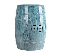 Diodceraic Taburete de Tambor de jardín de cerámica - Taburete de cerámica Estilo Chino Decoración Chinoiserie para cabaña de Estilo francés, Patio o Sala de jardín(A)