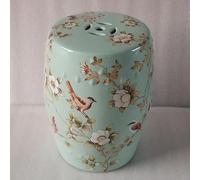 Diodceraic Taburete de Tambor Decorativo para jardín y Patio, Mesa Auxiliar de cerámica esmaltada Chinoiserie de Estilo cabaña y Bohemio(A13)