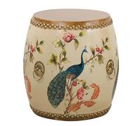 Diodceraic Taburete Tambor Chino de Madera, Taburete de jardín Decorativo de cerámica, esmaltado y Pintado a Mano, para Sala de Estar, balcón y jardín(20)
