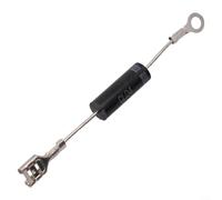 Diodo de microondas 12KV 450mA tapa de alto voltaje Diodo de microondas | Configuración unidireccional, cuerpo de metal plateado, resistente al calor, reemplaza las piezas antiguas, operación segura