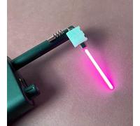Diodo Uhf para tener sensor de jamón LED frecuencia transportable máquina Rf entusiastas de la luz indicador amarillo para Walkie Talkie probador de detección de señal (rosa)
