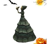 Dioeazh Estatua de resina de bruja de Halloween, Estatua de bruja de pesadilla | Figuras de brujas espeluznantes de Halloween - Adorno espeluznante de de para casa encantada