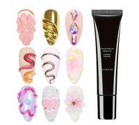 Dioeazh Gel 3D para Uñas | Gel Adhesivo De Diseño De Uñas 3D De 15ml,Productos de Cuidado Belleza Larga Duración para Estrás Postizas Escultura Polvo Gemas Calcas Cumpleaños Sesiones Fotos