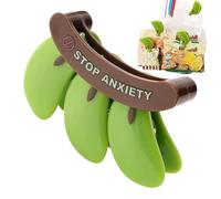 Dioeazh Pinzas para Bolsas De Alimentos | Imanes Reutilizables De Plátano para | Pinzas Herméticas para para Chips - para Hogar Oficina Congelador Despensa Aperitivos Pan Cereales Fruta