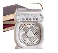 Dioeazh Ventilador de nebulización portátil, ventilador con niebla, Ventilador de nebulización recargable personal para escritorio, Ajustable 3 velocidades de El dispositivo de enfriamiento del tanque